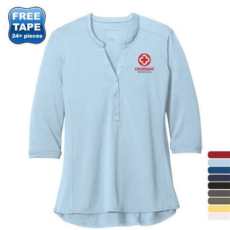 Port Authority® Uv Choice Pique Ladies Henley Promotions Now