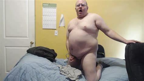 Fat Guy Jerks Off On Bed Bhm Balding Small Cock Gay XHamster