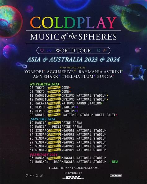 Coldplay Tickets 2024 Europe