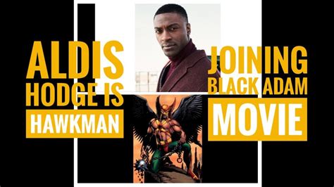 Aldis Hodge Gets Race Swapped Role Of Hawkman In Black Adam Movie Youtube