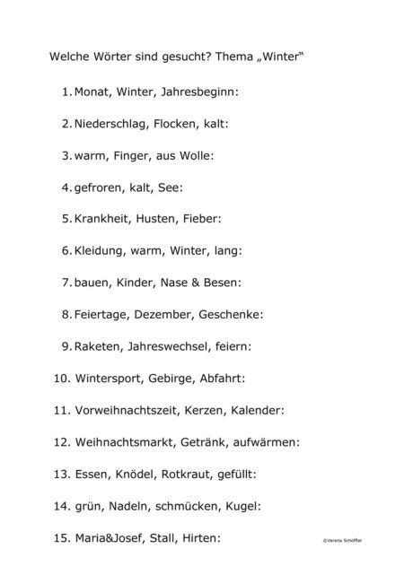 Im alter lässt die leistungsfähigkeit des gehirns nach, wenn die grauen zellen nicht regelmäßig gedächtnistraining für senioren mit einfachen übungen (bild: Wortfindung: Weihnachten/Winter - Sprache in 2020 ...