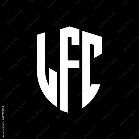 Lfc Letter Logo Design Lfc Modern Letter Logo With Black Background