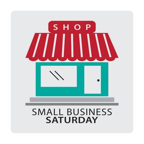 Small Business Saturday Sign Illustrations Royalty Free Vector