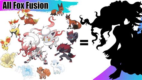 All Fox Pokémon Fusion Gen 1 8 Hisuian Zorua And Zoroark Legends