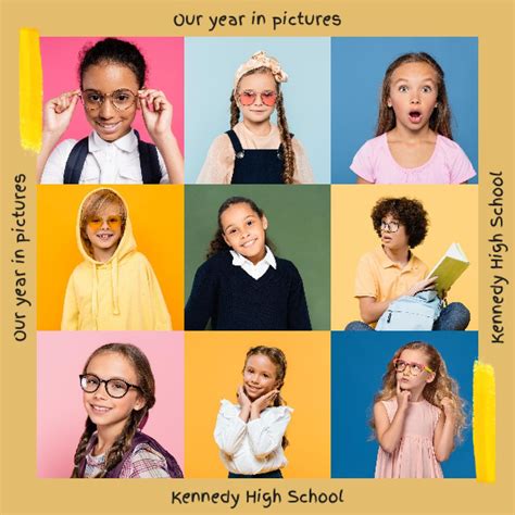 School Graduation Album With Schoolgirls Online Photo Book Template Vistacreate
