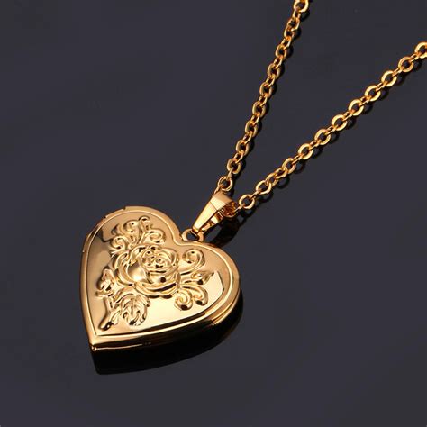 Shop with afterpay on eligible items. Vintage heart Locket necklace fashion Jewelry women Gift ...