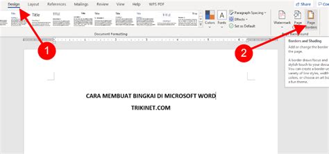 Cara Membuat Bingkai Atau Frame Di Microsoft Word News On Rcti