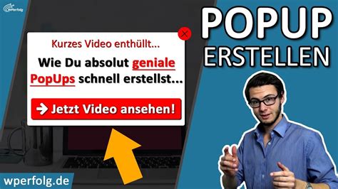 ᐅ WordPress PopUp Plugin Deutsch Perfektes WordPress POPUP ...