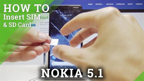 How To Insert Nano Sim Card To Nokia 51 Insert Micro Sd Card Youtube