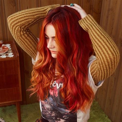 Fiery Red And Orange Haircolor Formula (With images) | Red ...