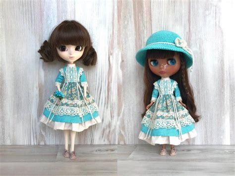Blythe Floral Dress Doll Clothes Fashion Doll Outfit 30 Cm Dolls Clothes 12 Inch Doll Dress