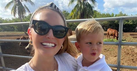 Elizabeth Chambers Armie Hammers Son Gets 10 Face Stitches