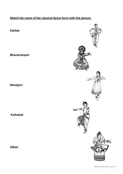 Classical And Folk Dances English Esl Worksheets For Distance
