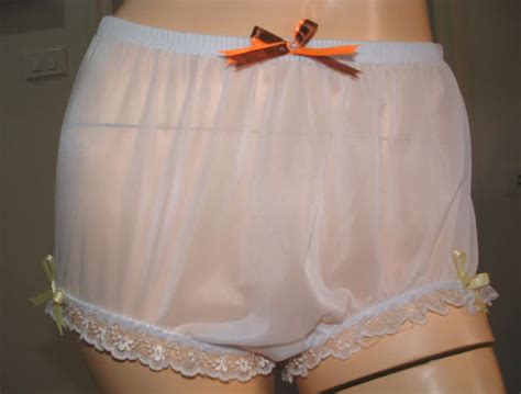 17 Color New White Nylon Granny Panties Briefs White Lace Leg Etsy