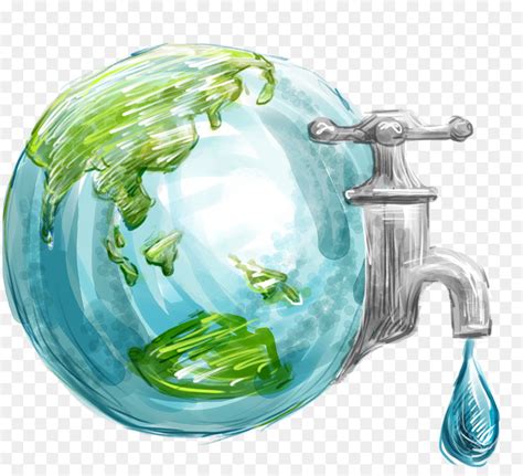 La Tierra Día Mundial Del Agua La Conservación Del Agua Imagen Png