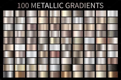 Metallic Bronze Gradients AI GRD ESP | Unique Illustrator Add-Ons ...