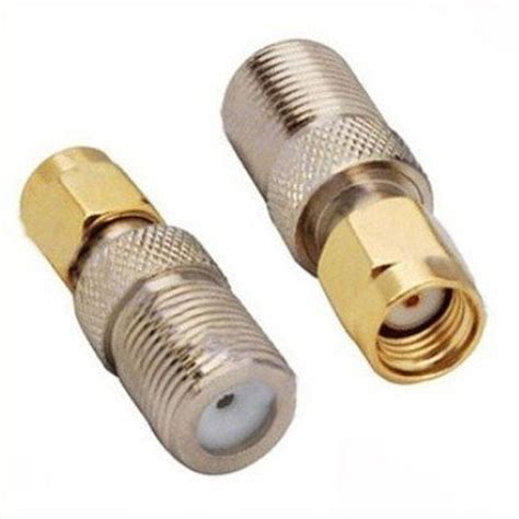 Pcs F Female To RP SMA Male RF Coaxial Adapter F Jack To RP SMA Plug Coax Jack Connector For