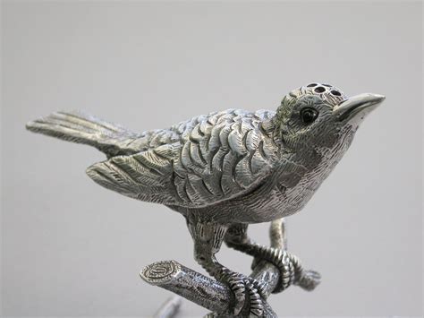 Edwardian Silver Bird Pepper Bada