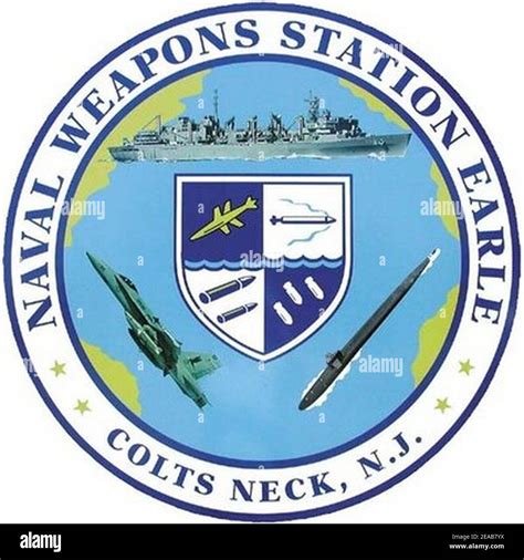 Naval Weapons Station Earle Logo Stock Photo Alamy