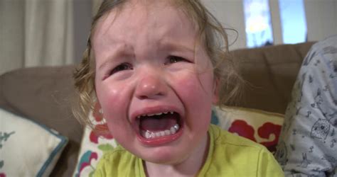 Child Crying Against A White Background Stock Footage Video 22121326