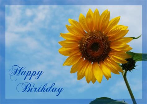 Happy Birthday Sunflower Card Ad Spon Birthday Happy Card
