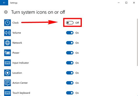How To Turn Onoff System Icons On Taskbar In Windows 10 Tutorial