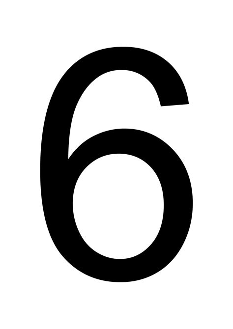 They're quite useful for various arts and craft projects, number and math learning activities, games and other. Number 6 - Large Printable Numbers - Free Printables