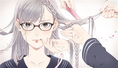 Braids Original Characters Anime Anime Girls Glasses Wallpapers Hd