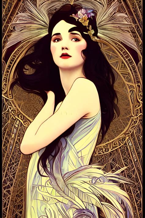 Art Nouveau Poster Disney Characters Fictional Characters Snow White