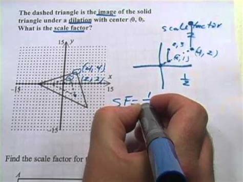 Determine the scale factor of a dilation that maps circle c onto a circle congruent to circle a. Dilation - YouTube