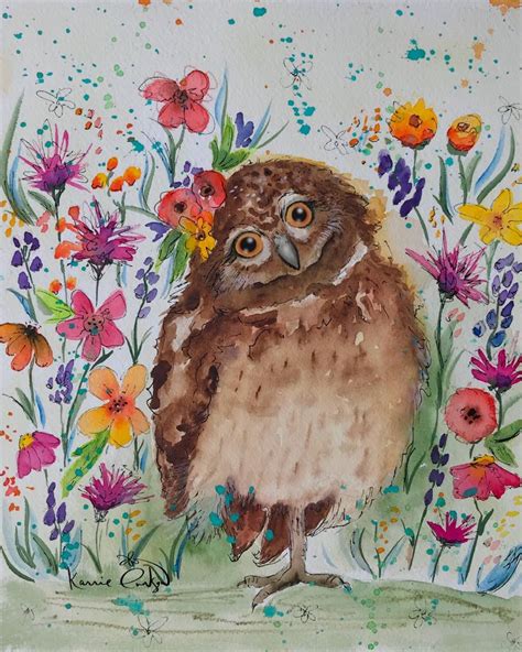 Whimsical Owl Whimsical Owl Art Painting