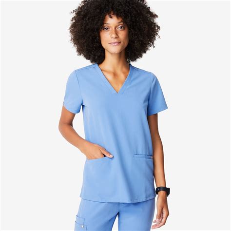 Choose from a full palette of professional colors as well as an ever changing collection of print scrub tops and jackets that will enhance any uniform ensemble. women's Ceil Blue Casma - Three-Pocket Scrub Top - XXS ...