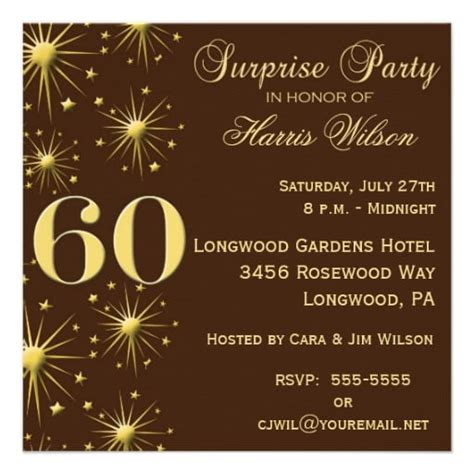 surprise 60th birthday party invitations wording free invitation templates drevio