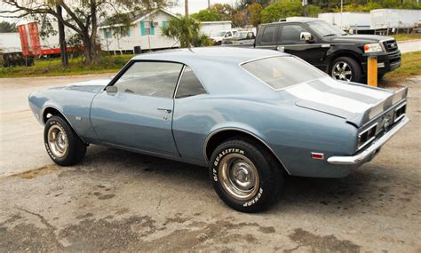 68 Camaro Medium Blue Metallic Orig 4 Spd Project Car 90 Restored