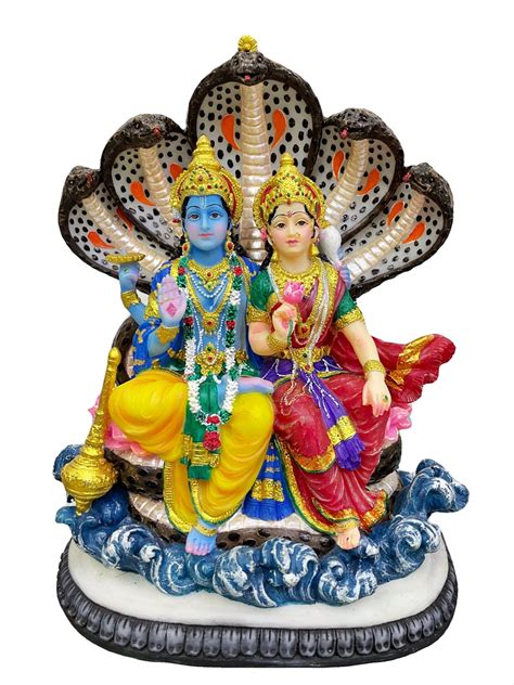 Vishnu Lakshmi Statue God Of Protector Hindu Trinity Hindu God Goddess