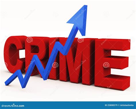 Crime Graph Rising Royalty Free Stock Images - Image: 25808379