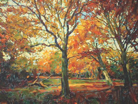 How To Paint Autumn Trees In Acrylic Artists And Illustrators