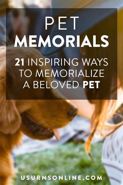Pet Memorials 21 Inspiring Ways To Memorialize A Pet Urns Pet