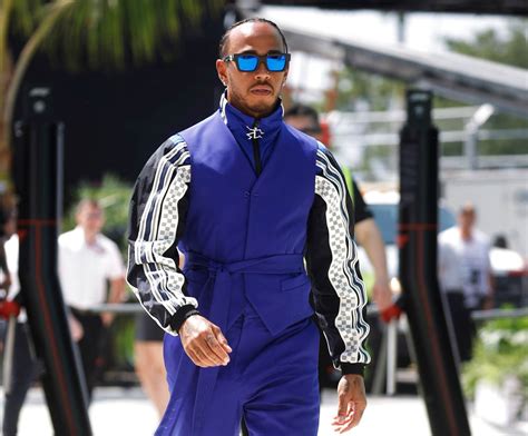 Lewis Hamilton In Miami For Premiere Of The Miami Grand Prix As He Uses