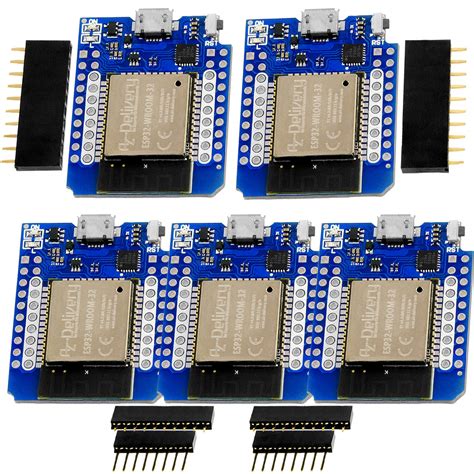 Azdelivery 5 X Esp32 D1 Mini Nodemcu Microcontrôleur Wifi Esp32 Wroom