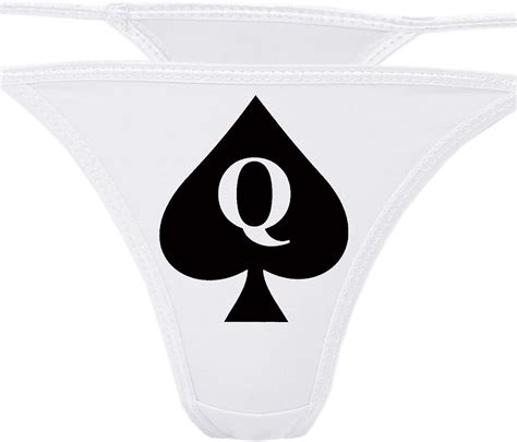 clothing queen of spades thong underwear qofs panties for bbc lovers knaughty knickers q of s