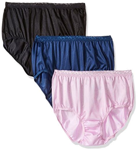 Hanes Womens 3 Pack Nylon Brief Panty Assorted 7 Warehousesoverstock
