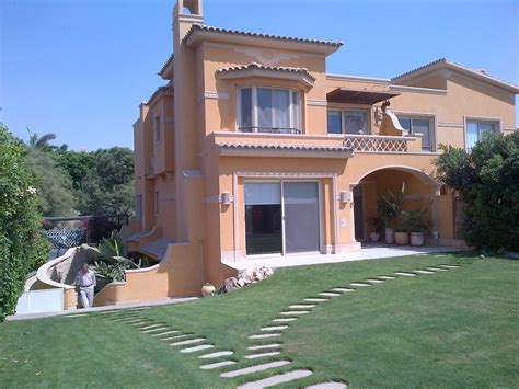 Kitchen view inside modern villa. Rent Modern villa 4 bedrooms inside compound palm hills at ...