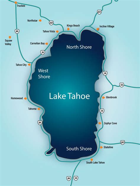 Lake Tahoe Map Lake Tahoe Lake Tahoe Map Lake Tahoe Lake Tahoe Beach