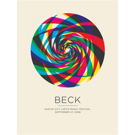 Radiohead And Beck Concert Poster By Jesse Phillips Sold Out Poster