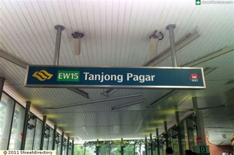 Signage Of Tanjong Pagar Mrt Station Ew15 Building Image Singapore