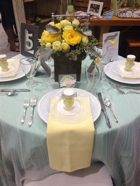 Yellow! | Table decorations, Table settings, Decor