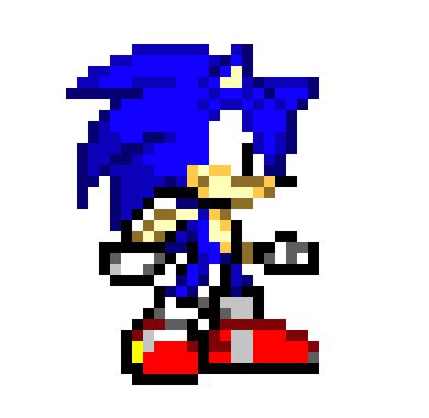 Custom Classic Sonic Sprite Sonic Advance Pixel Art Maker