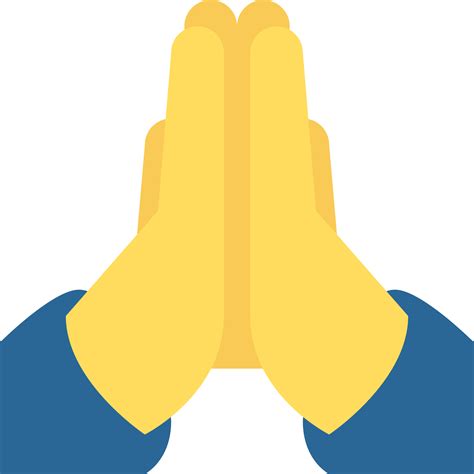 Folded Hands Icon Praying Hands Emoji Png Transparent Png Transparent