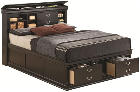 Black Queen Platform Bed With Storage Apartments And Houses For Rent